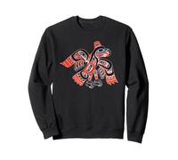 Arte Nativo Americano de Alaska Tlingit Haida Eagle Tribal Sudadera