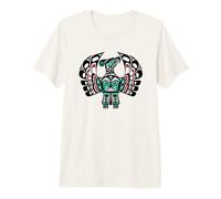 Arte Nativo Vintage Rojo Negro Haida Thunderbird Camiseta Premium