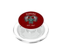 Arte Nativo Vintage Rojo Negro Haida Thunderbird PopSockets PopGrip para MagSafe