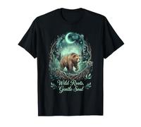 Arte Natural de Wild Roots Gentle Soul Bear Woodland Camiseta