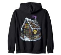 Arte navideño pagano de Dark Witch Cottagecore Gingerbread Yule Sudadera con Capucha