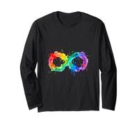 Arte Neurodivergente Rainbow Splash Infinity para Adultos Manga Larga