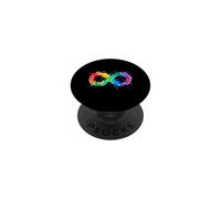 Arte Neurodivergente Rainbow Splash Infinity para Adultos PopSockets PopGrip Adhesivo