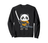 Arte Ninja Japonés y Oso Panda Samurai Japón Sudadera