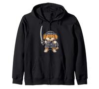 Arte Ninja Japonés y Perro Samurai Japonés Sudadera con Capucha