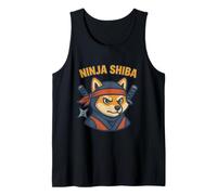 Arte Ninja Shiba Warrior Camiseta sin Mangas