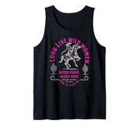Arte Occidental de Wild Women Cowgirl Criada, alborotada y Criada a la Derecha Camiseta sin Mangas