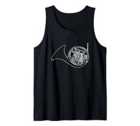 Arte Oneline de Corno francés - Instrumento de latón de Cuerno francés Camiseta sin Mangas