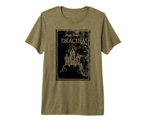 Arte Original de la Portada del Libro Drácula 1897 de Bram Stoker Camiseta Premium