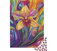 Arte Orquídea Vibrante 1000 Piezas Papel Ecológico Paquete De Rompecabezas para Adultos Y Niños De 12 Años Juego De Familia Decoración De Paredes Paquete De Valor 70x50cm/1000pcs