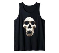 Arte Oscuro Homo Erectus Skull - Grunge Horror Goth Camiseta sin Mangas