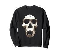 Arte Oscuro Homo Erectus Skull - Grunge Horror Goth Sudadera