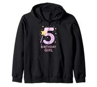 Arte para cumpleañera Shimmering Star 5 Sudadera con Capucha