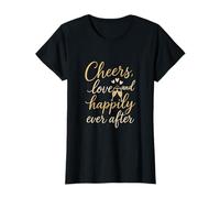 Arte para Fiestas de Bodas con Saludos, Amor y Felicidad para Siempre Camiseta