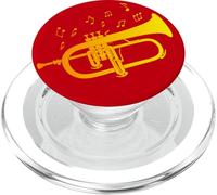 Arte para Jugadores de Fliscorno o Flugel en Banda Jazz PopSockets PopGrip para MagSafe