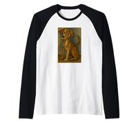 Arte - Perro Picasso Camiseta Manga Raglan