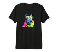 Arte Pop Belga Tervuren I Dog Lover I Splash Art Tervuren Camiseta Premium