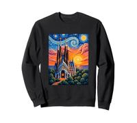 Arte Pop Estrellado de la Sagrada Familia de Barcelona Sudadera