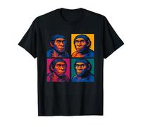 Arte Pop Neandertal Funny Prehistoric Caveman Antropología Camiseta