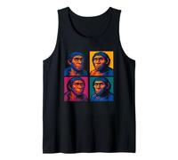 Arte Pop Neandertal Funny Prehistoric Caveman Antropología Camiseta sin Mangas