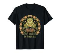 Arte Popular de No Kings In America Frog Cottagecore Camiseta
