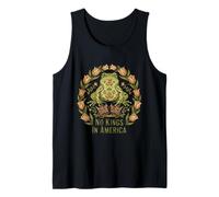 Arte Popular de No Kings In America Frog Cottagecore Camiseta sin Mangas