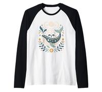 Arte Popular Escandinavo Ballena Celestial Océano Lunas Náutica Camiseta Manga Raglan