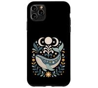 Arte Popular Escandinavo Ballena Celestial Océano Lunas Náutica Carcasa para iPhone 11 Pro MAX