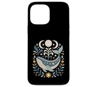 Arte Popular Escandinavo Ballena Celestial Océano Lunas Náutica Carcasa para iPhone 13 Pro MAX
