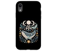 Arte Popular Escandinavo Ballena Celestial Océano Lunas Náutica Carcasa para iPhone XR
