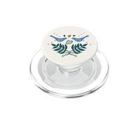 Arte Popular escandinavo, diseño de pájaros, vides y Corazones, Mujer PopSockets PopGrip para MagSafe