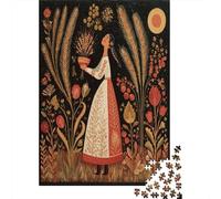 Arte Popular Sencillo Que representa un Ritual Solitario de Verano Rompecabezas Rompecabezas Juego De Habilidad para Toda La Familia 38x26cm/1000pcs