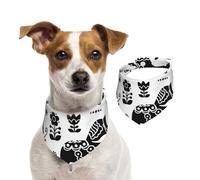 Arte Popular Sueco Dala Daleclarian Horse,Pañuelo con Babero para Mascotas, pañuelo para Perros y Gatos, Babero de Toalla, Bufanda Ajustable para Mascotas,L