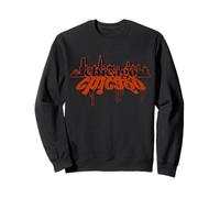 Arte por goteo con grafitis del horizonte de la ciudad de Chicago Sudadera