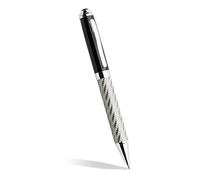 ARTÉ Precioso bolígrafo negro de fibra de carbono, recarga de tinta negra, bolígrafo elegante con caja de regalo, profesional, de oficina, idea de regalo para él y para ella, 48063E