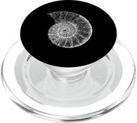 Arte prehistórico de Espiral fósil de amonita PopSockets PopGrip para MagSafe