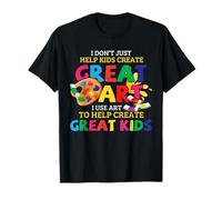Arte Profesor Aula Grandes Niños Arte Educación Cita Diseño Camiseta