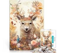 Arte Querido con Flores Puzzle de 1000 Piezas para Adultos Ayuda al Cerebro a ejercitar Juguetes adictivos para Cultivar la Paciencia. Ideas de Regalos 38x26cm