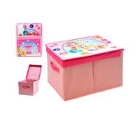 ARTE REGAL 34148 Princesas Disney Caja almacenaje, Rosa, 40x30x25 Cm