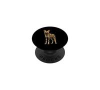 Arte Retro Africano Salvaje Amante de los Perros Safari Naturaleza PopSockets PopGrip Adhesivo
