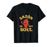 Arte retro con bloques de pimienta de Sazón in My Soul Camiseta