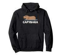 Arte Retro de Capibara al Atardecer, Vintage, Amante de los Animales Salvajes Sudadera con Capucha