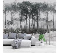 Arte Retro De La Selva Negra Dibujado A Mano 3D Papel Pintado Pared Fácil Instalación Oficina Sala Estar Sofá Dormitorio TV Fondos Decoración-350cm×256cm