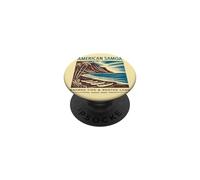 Arte Retro de la Tierra Sagrada de Samoa Americana PopSockets PopGrip Adhesivo