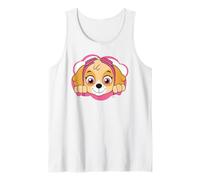 Arte Retro de Paw Patrol Skye Rescue Girl Power Adventure con Forma de Cachorro Camiseta sin Mangas