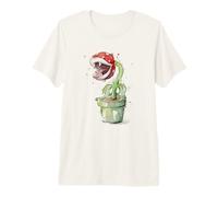 Arte Retro de Videojuegos de Planta piraña Camiseta Premium