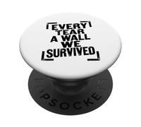Arte Retro Envejecido de Every Tear A Wall We Survived PopSockets PopGrip Adhesivo