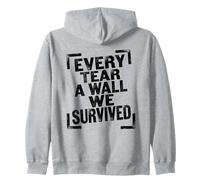 Arte Retro Envejecido de Every Tear A Wall We Survived Sudadera con Capucha