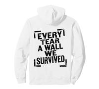 Arte Retro Envejecido de Every Tear A Wall We Survived Sudadera con Capucha
