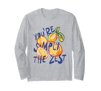 Arte Retro Veraniego de You'Re Simply The Zest, Divertido limón y cítricos Manga Larga